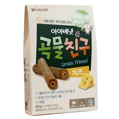 Bánh cuộn ngũ cốc Ivenet vị phô mai 9M+ 40g