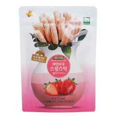 Bánh gạo que hữu cơ Farm To Family vị dâu tây 6M+