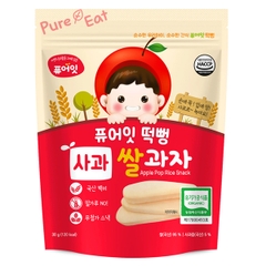 Bánh gạo thanh dài Organic Naebro Pure Eat vị táo 6M+ 30g