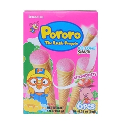 Bánh kem ốc quế Pororo vị dâu 1Y+ 54g