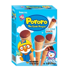 Bánh kem ốc quế Pororo vị socola 1Y+ 54g
