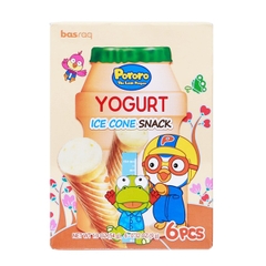 Bánh kem ốc quế Pororo vị sữa chua 1Y+ 54g