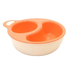 Bộ bát ăn dặm Inomata chia ngăn 2 trong 1 - Hồng