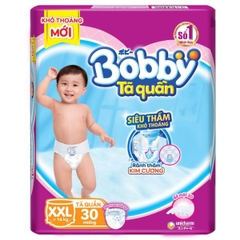 Bỉm - Tã quần Bobby size XXL 30 miếng (trên 16kg) - (giao bao bì ngẫu nhiên)