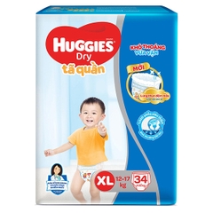 Bỉm - Tã quần Huggies size XL 34 miếng (12-17kg) - (giao bao bì ngẫu nhiên)