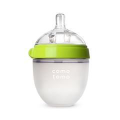Bình sữa silicone Comotomo 150ml - Xanh