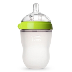 Bình sữa silicone Comotomo 250ml - Xanh