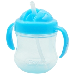 Bình tập uống MagMag Pigeon xanh dương cho bé từ 8 tháng tuổi 200ml