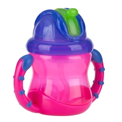 Bình uống nước Nuby ống hút 360 độ 2 tay cầm 270ml