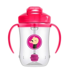 Bình tập uống Dr Brown's 360 độ 270ml - Hồng