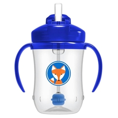 Bình tập uống Dr Brown's 360 độ 270ml - Xanh