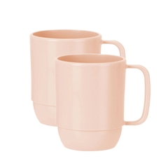 Bộ 2 cốc nước cao Amori 350ml - Cam nhạt