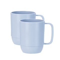 Bộ 2 cốc nước cao Amori 350ml - Xanh dương