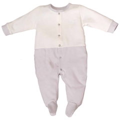 Bộ body Nous 0-3M có tất ghi nhạt trắng