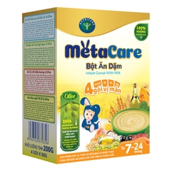 Bột ăn dặm MetaCare 4 vị mặn 200g (7-24 tháng)