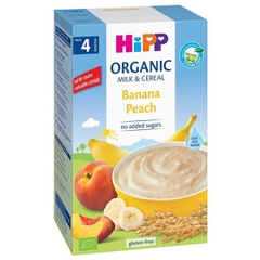 Bột ăn dặm HiPP vị sữa chuối đào cho bé từ 4 tháng tuổi 250g