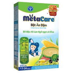 Bột ăn dặm MetaCare vị bò, đậu hà lan, ngô ngọt và Olive 200g (7-24 tháng)
