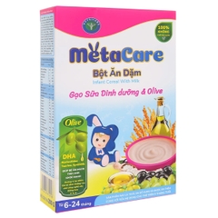 Bột ăn dặm MetaCare gạo sữa dinh dưỡng và olive 200g (6-24 tháng)
