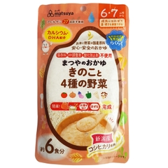 Bột cháo ăn dặm Matsuya vị nấm và 4 loại rau củ cho bé từ 6 tháng tuổi 42g
