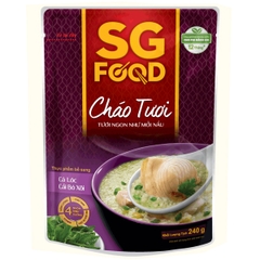 Cháo tươi baby SG Food cá lóc cải bó xôi cho bé từ 12 tháng tuổi 240g