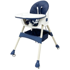 Ghế ăn dặm Umoo gấp gọn UM-0491 màu xanh navy