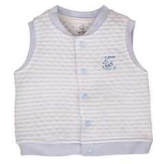 Nous Gilet kẻ xanh trời 3M