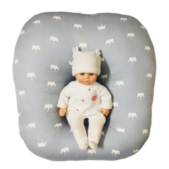 Gối chống trào ngược MonMon - Xám vương miện