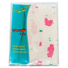 Khăn tắm sợi tre Kachoo Baby 2 mặt 4 lớp 80x80cm (giao họa tiết ngẫu nhiên)