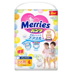 Bỉm - Tã quần Merries size XL 38 miếng (12-22kg)