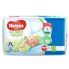 Miếng lót Huggies size Newborn 2 40 miếng (4-7kg) - (giao bao bì ngẫu nhiên)