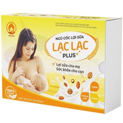 Ngũ cốc lợi sữa Lạc Lạc Plus 600g (hộp 30 gói)