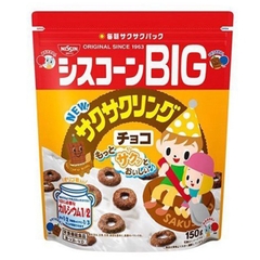 Ngũ cốc Nissin Ciscorn vị sô cô la vòng 150g 1Y+