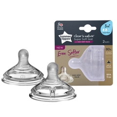 Núm ty thay thế bình sữa Tommee Tippee size 3-6 tháng