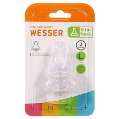 Núm ty thay thế bình sữa Wesser cổ hẹp size L (7M+, Y cut)