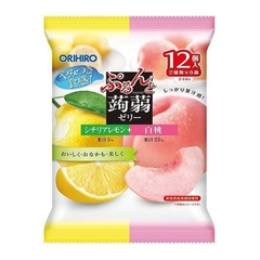 Thạch Orihiro vị đào và chanh cho bé từ 1 tuổi 240g