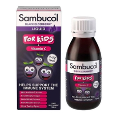 Siro tăng đề kháng Sambucol cho bé từ 1 đến 12 tuổi 120ml