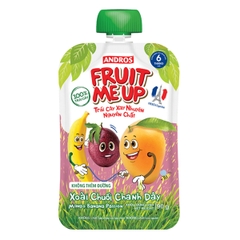 Trái cây xay nhuyễn Fruit Me Up vị xoài, chuối, chanh dây 6M+ 90g