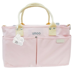 Túi bỉm sữa cao cấp Umoo - Hồng