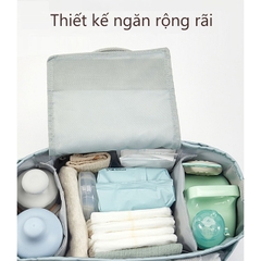 Túi bỉm sữa cao cấp Umoo - Xanh