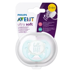 Ty ngậm Philips Avent siêu mềm 0-6M - Xanh
