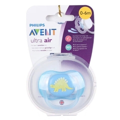 Ty ngậm Philips Avent Ultra Air hình khủng long cho bé từ 0-6 tháng