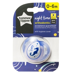 Ty ngậm dạ quang Tommee Tippe Night Time 0-6 tháng - Cá ngựa