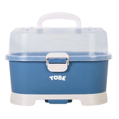 Giá úp bình sữa Binky có nắp đậy 0104 - Xanh Nany