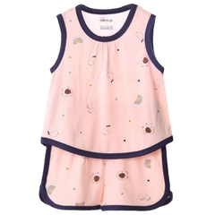 Bộ UalaRogo 36M ba lỗ họa tiết 2063 - Hồng