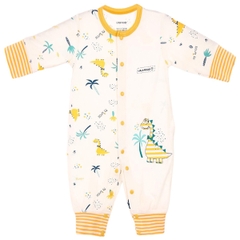 Bộ body UalaRogo 3-6M dài tay Bamboo Uala 2072 - Vàng