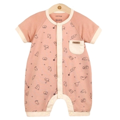 Body cộc Uala Bamboo 2075 3-6M - Hồng