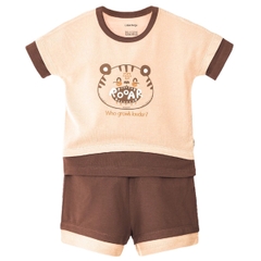 Đồ bộ Uala Petit in hình 2247 18-24M - Kem