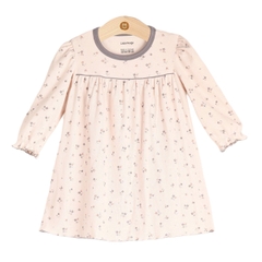 Váy Uala bé gái vải tăm 3981 9-12M - Ghi