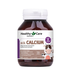 Viên bổ sung canxi Healthy Care Milk Calcium 4M+ 60 viên