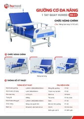 Giường bệnh nhân đa năng cơ 1 tay quay Humed HM-C1